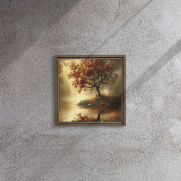 Golden Reverie Autumn Reflection - Image 3