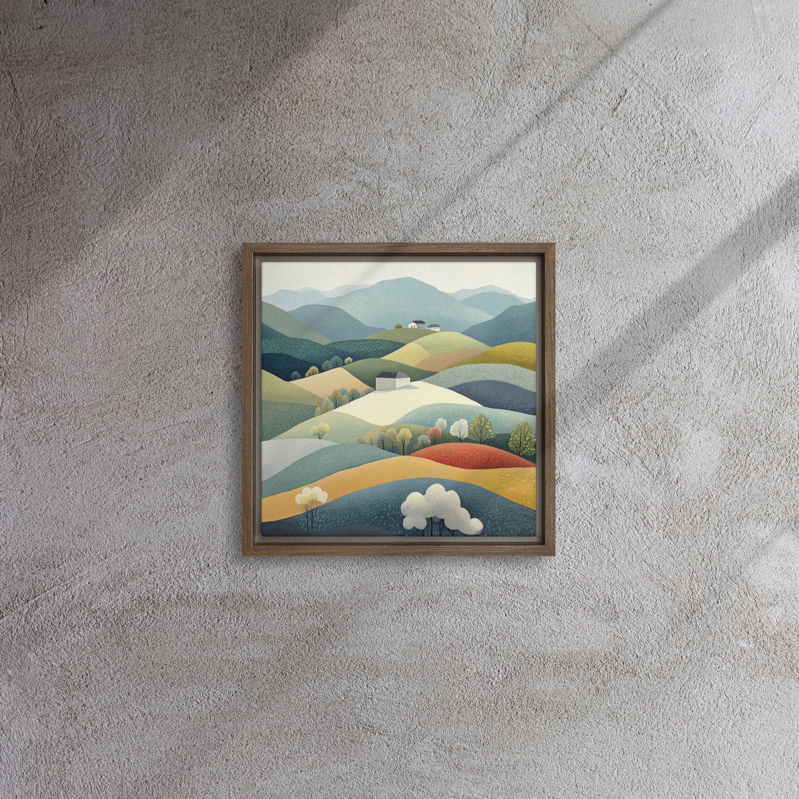 Pastel Hillside Harmony - Image 3