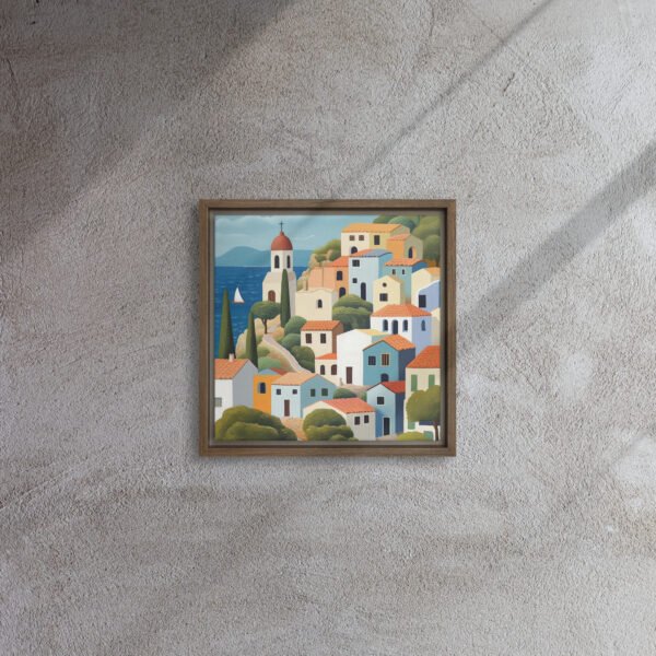 Mediterranean Coast Village Art - Image 3