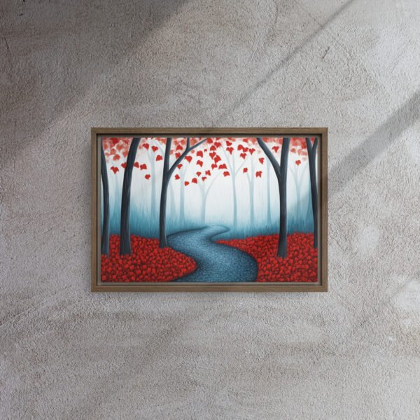 Red Autumn Forest Path - Image 6