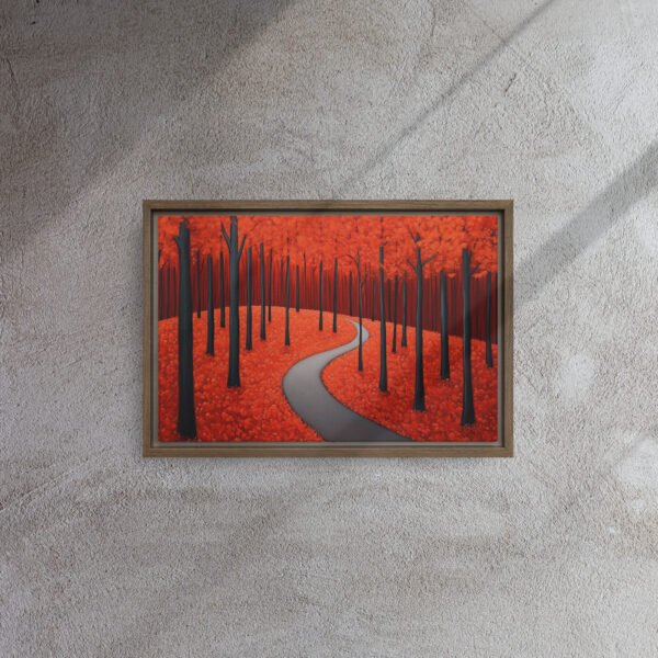 Scarlet Autumn Forest Path - Image 6