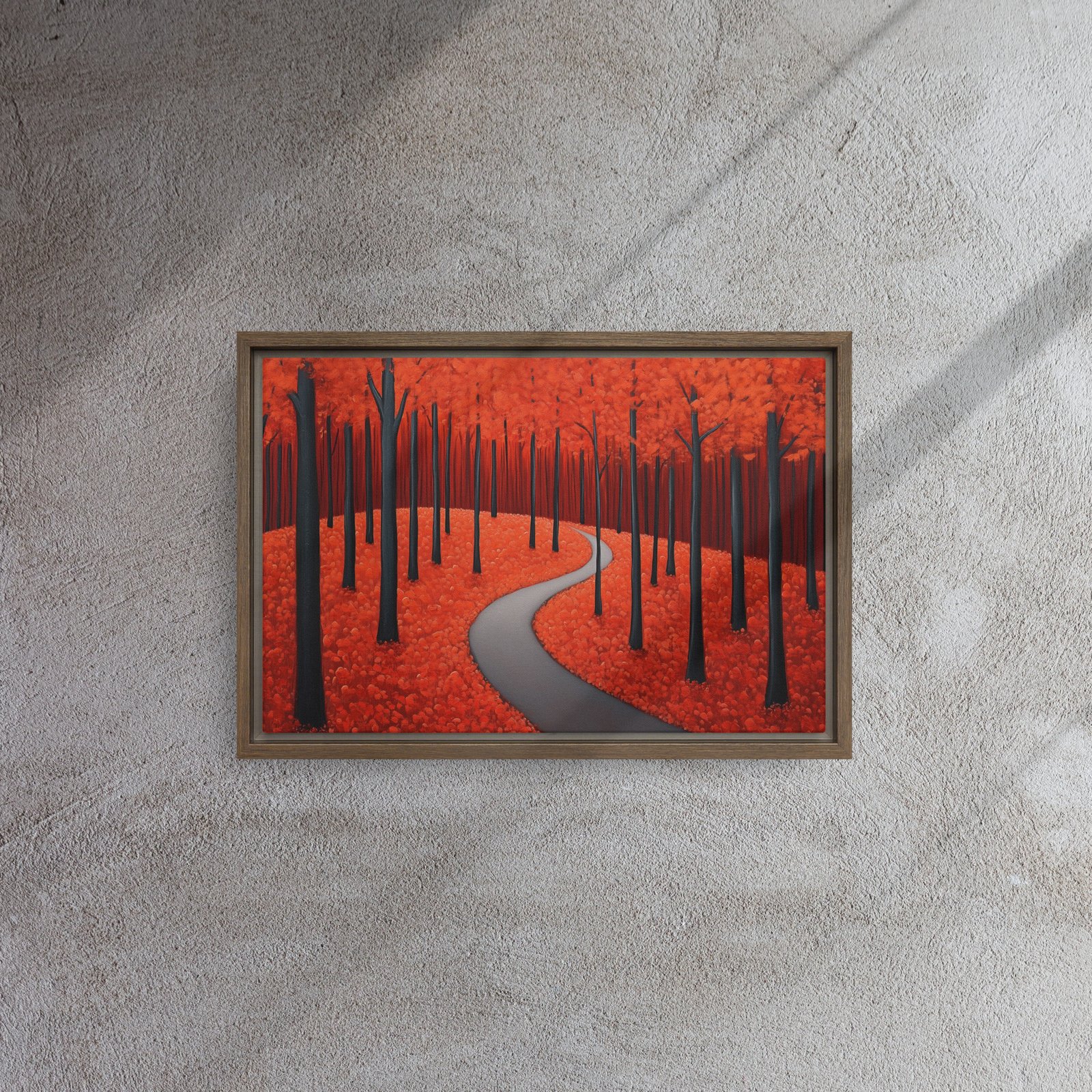 Scarlet Autumn Forest Path - Image 6