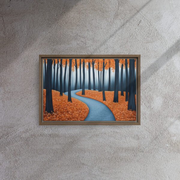Misty Blue Forest Canvas - Image 6