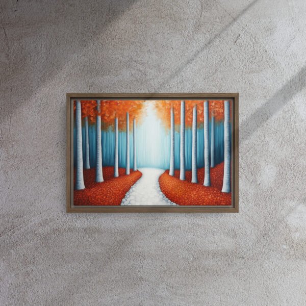 Sunlit Birch Forest Canvas - Image 6