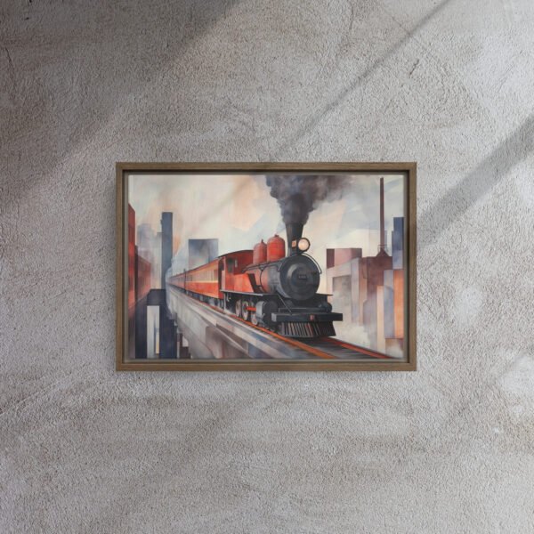 Steam Train Cityscape Canvas - Image 6