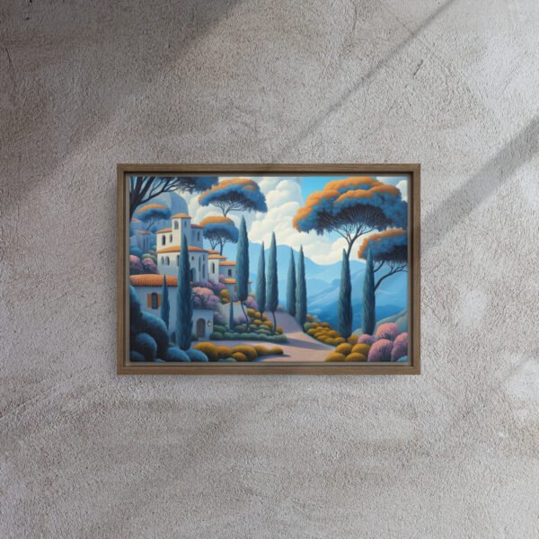 Mediterranean Hillside Village Art - Image 6