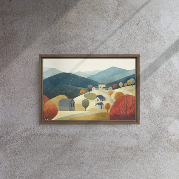 Autumn Hillside Village Serenity - Image 6