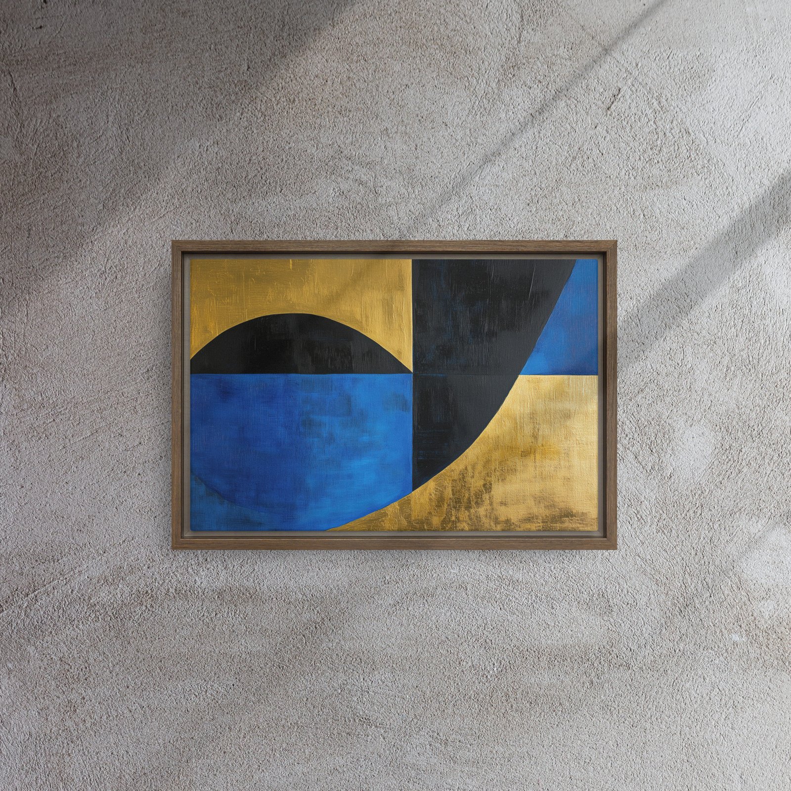 Blue Gold Geometric Fusion - Image 6