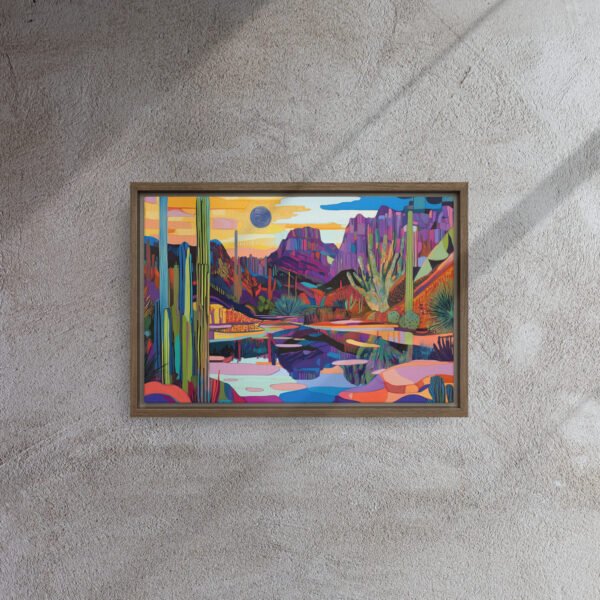 Vivid Desert Mirage Canvas - Image 6