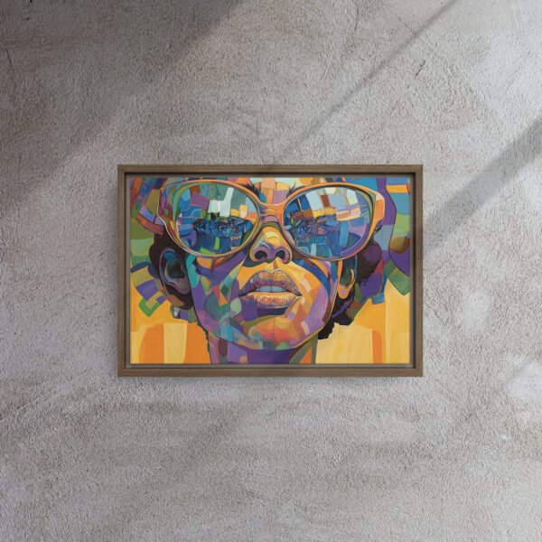 Vibrant Mosaic Portrait Canvas - Image 6