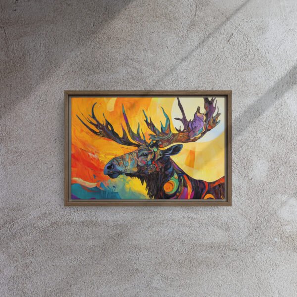 Solar Majesty Moose Canvas - Image 6
