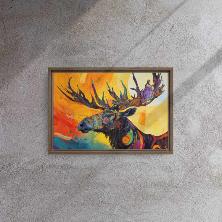 Solar Majesty Moose Canvas - Image 6