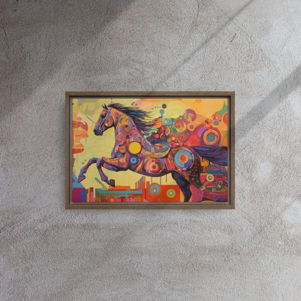 Neon Kinetic Stallion Canvas - Image 6