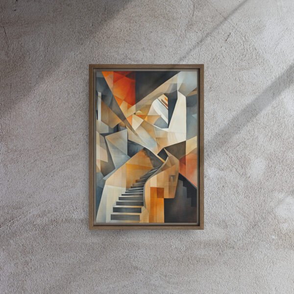 Cubist Ascent Staircase Canvas - Image 6