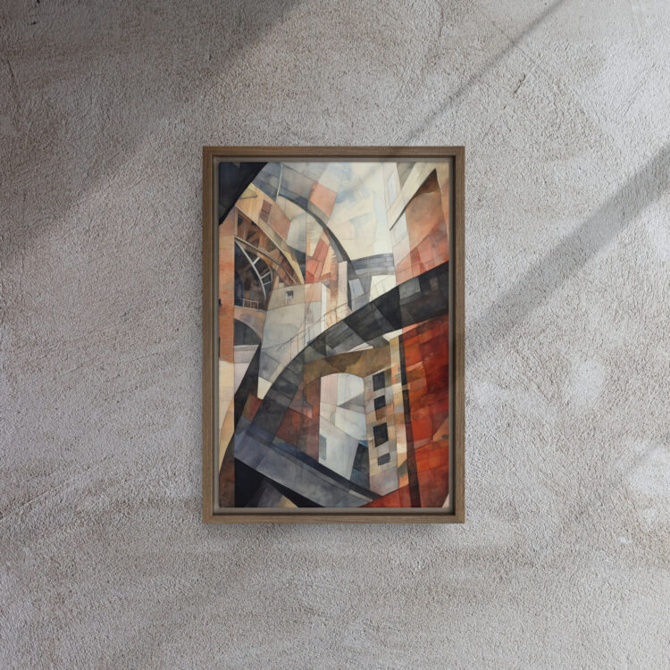 Cubist Urban Labyrinth Canvas - Image 6