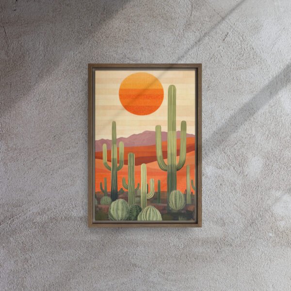 Saguaro Sunset Desert Canvas - Image 6
