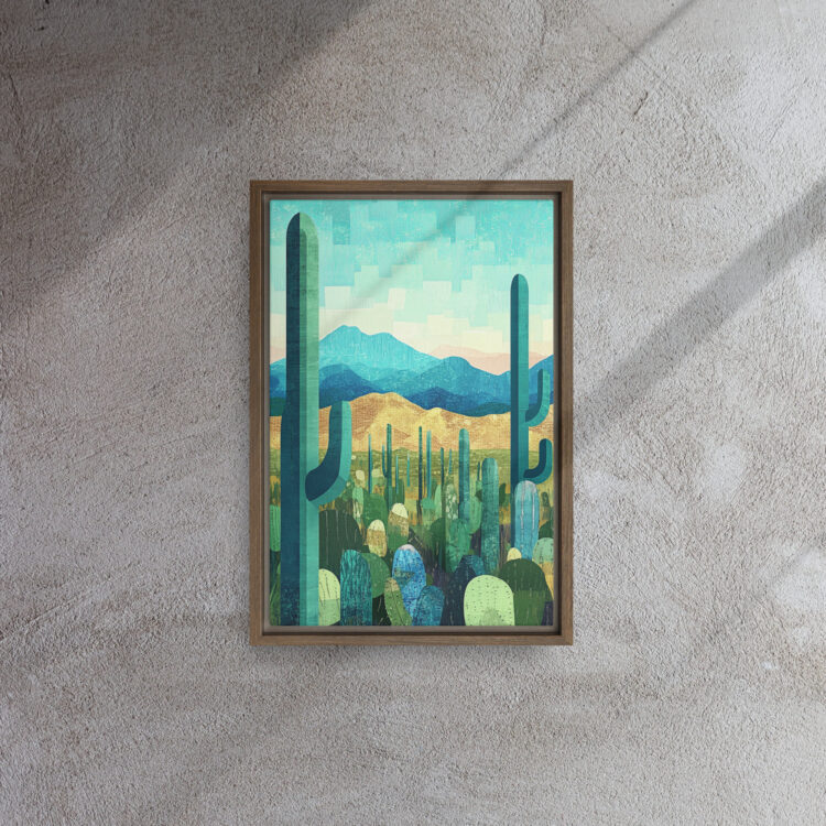 Azure Saguaro Desert Art - Image 6