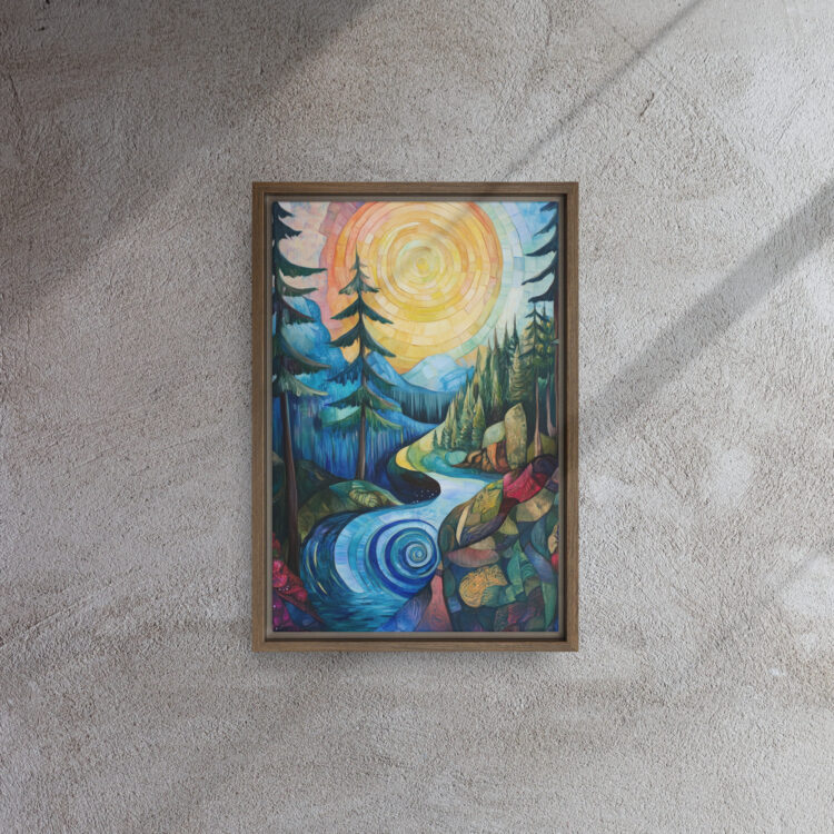 Spiral Sunburst Forest Stream - Image 6