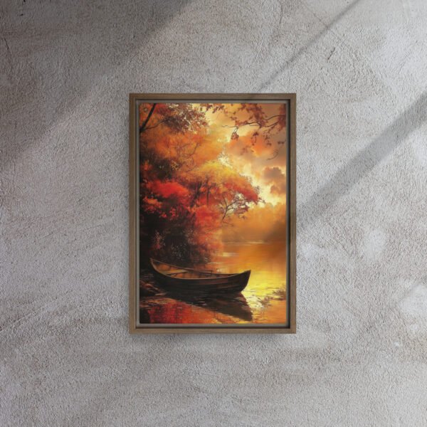 Amber Serenity Rowboat Canvas - Image 6