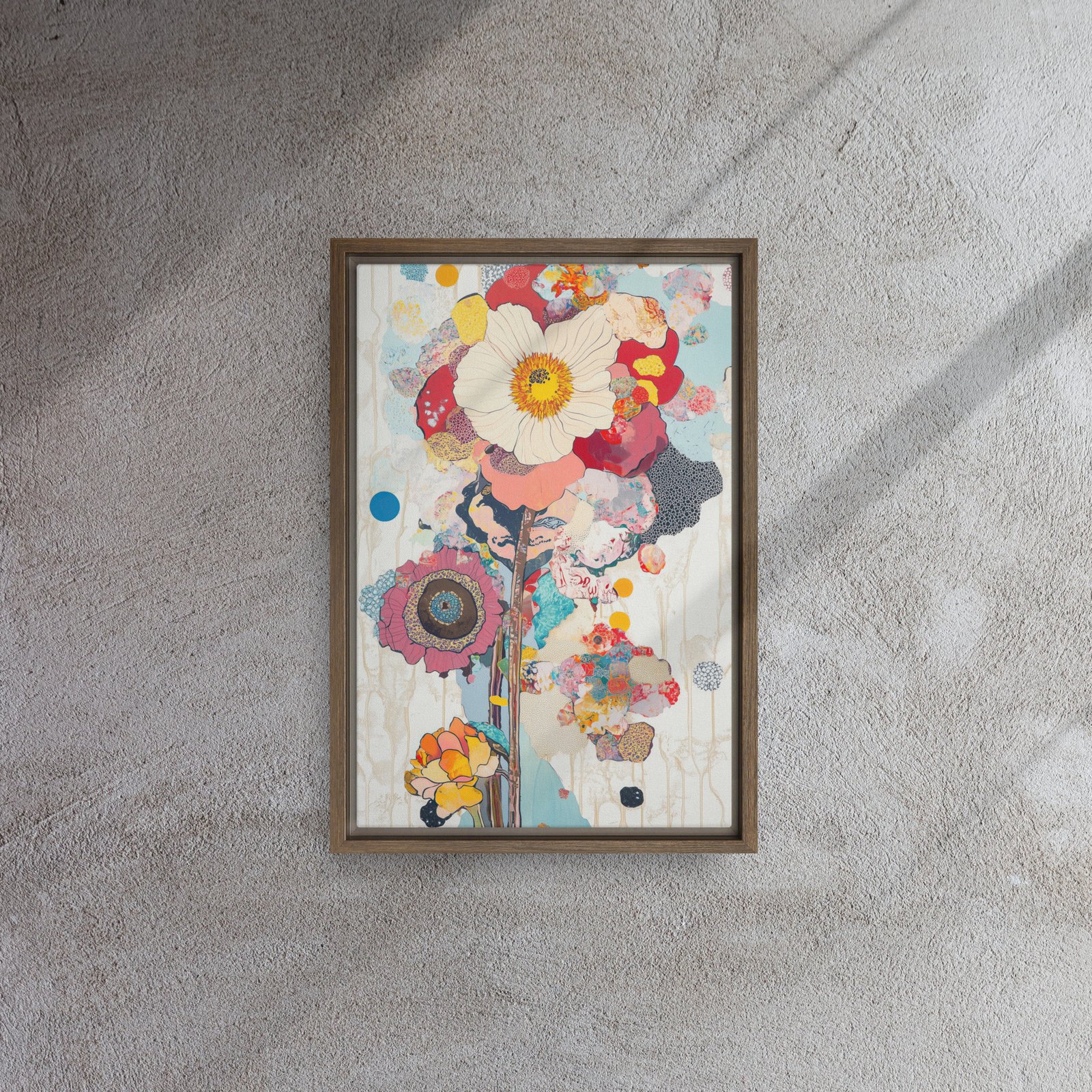 Vivid Poppy Collage Art - Image 6