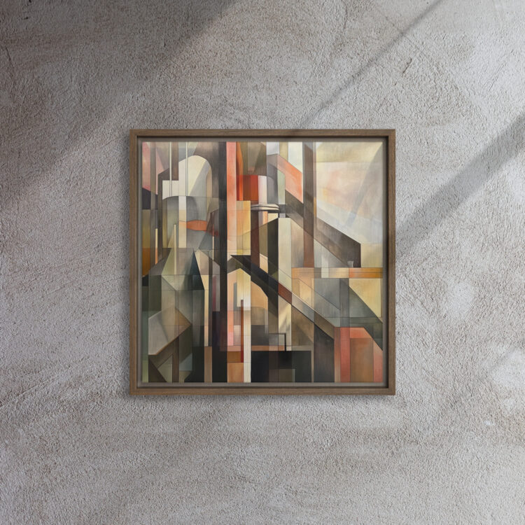 Cubist Urban Sunset Geometry - Image 4