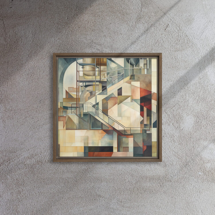 Industrial Cubist Stairway Vision - Image 4