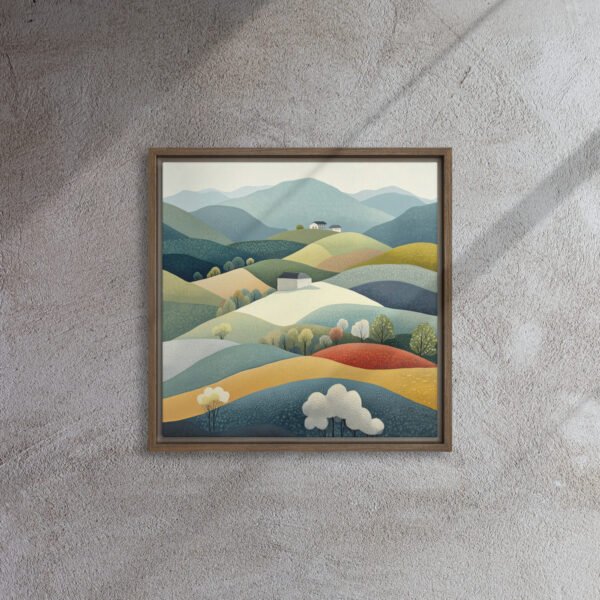 Pastel Hillside Harmony - Image 4
