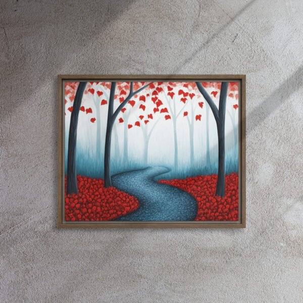 Red Autumn Forest Path - Image 7
