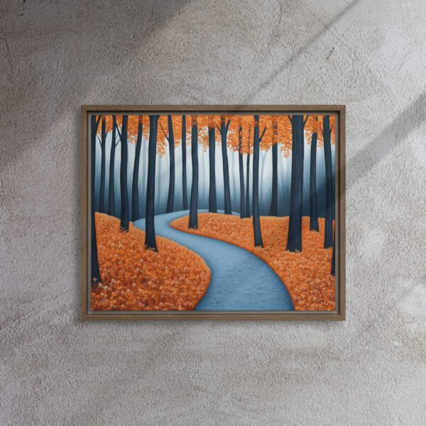Misty Blue Forest Canvas - Image 7