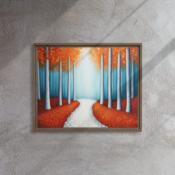 Sunlit Birch Forest Canvas - Image 7