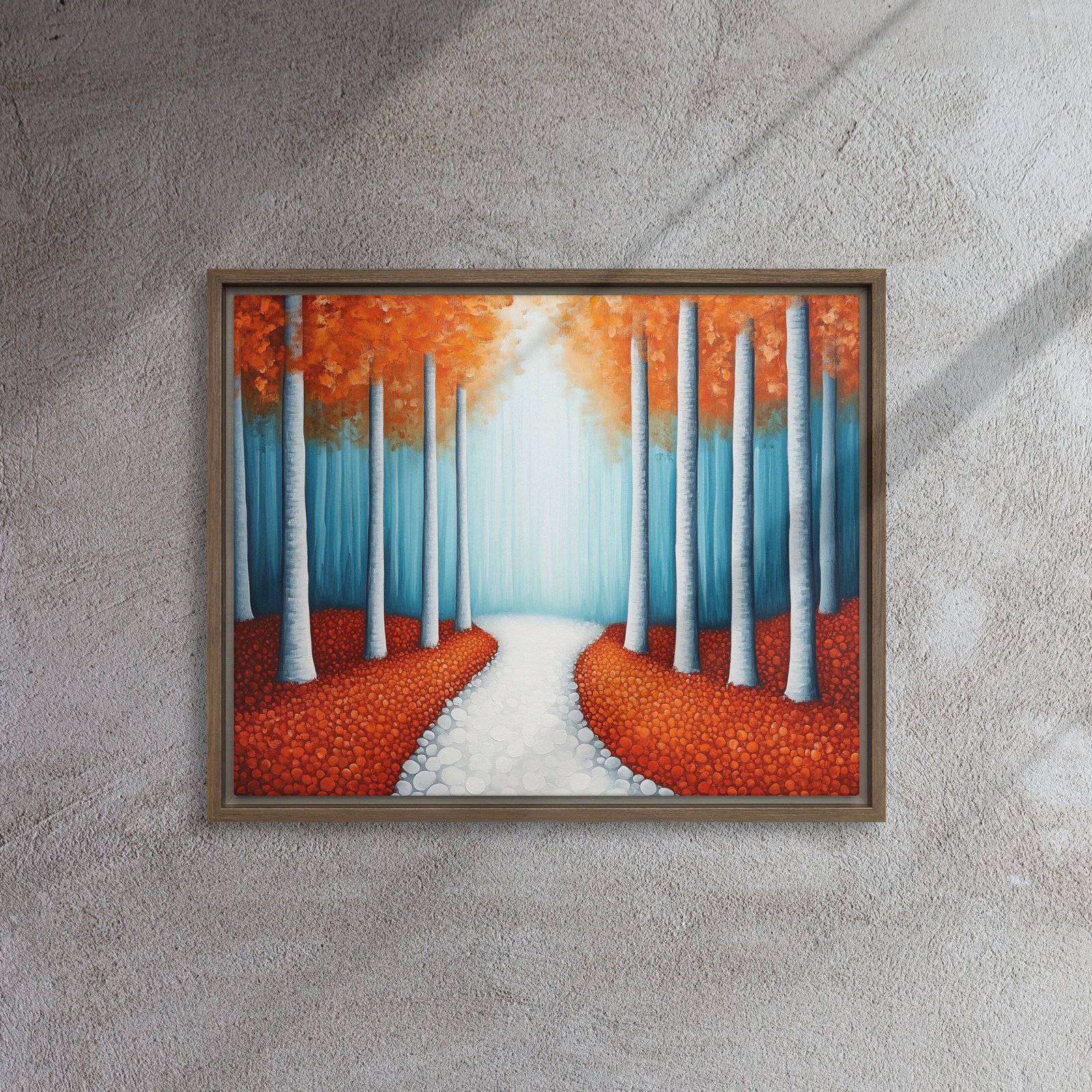 Sunlit Birch Forest Canvas - Image 7