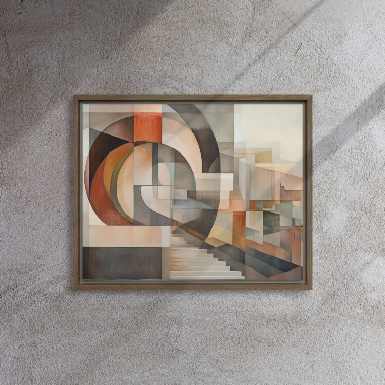 Cubist Stairway Abstract Art - Image 7