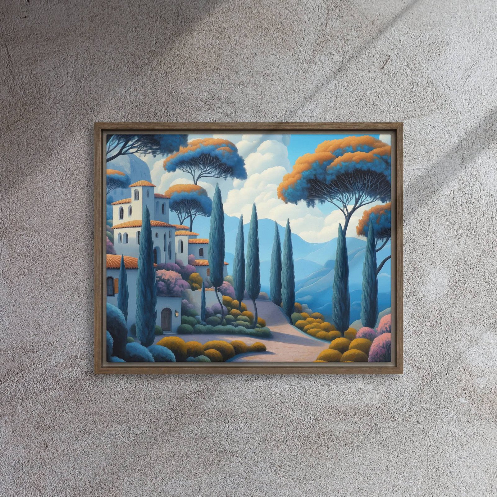 Mediterranean Hillside Village Art - Image 7