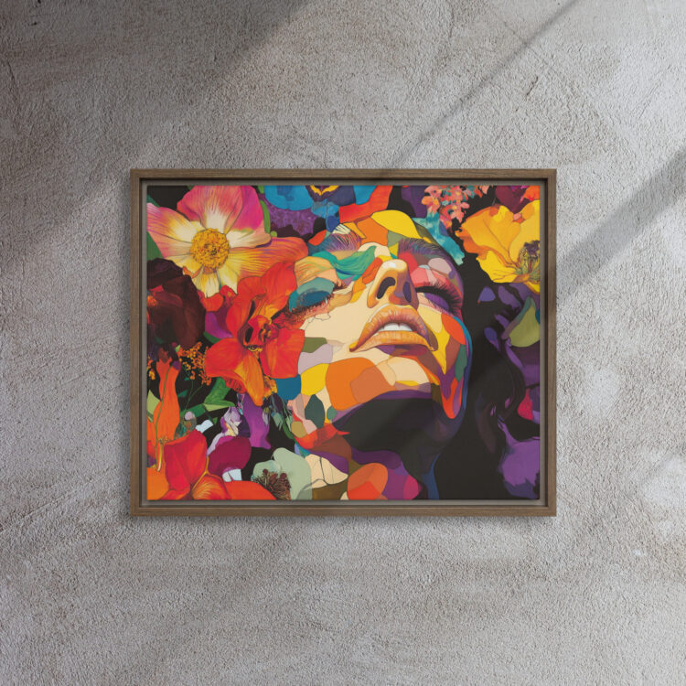 Floral Reverie Portrait Canvas - Image 7