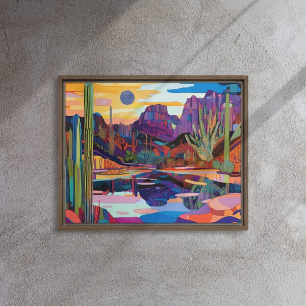 Vivid Desert Mirage Canvas - Image 7