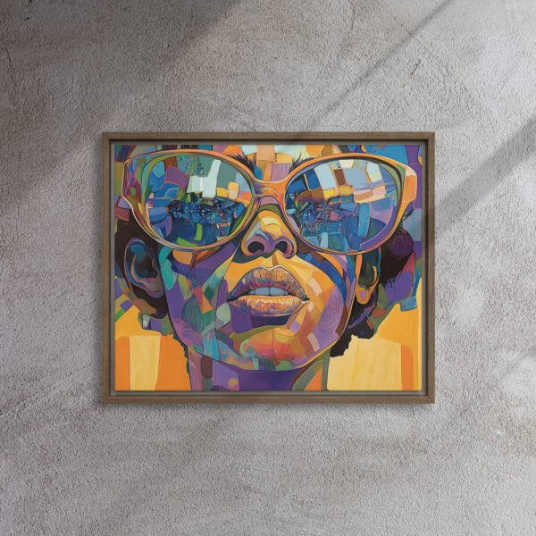 Vibrant Mosaic Portrait Canvas - Image 7