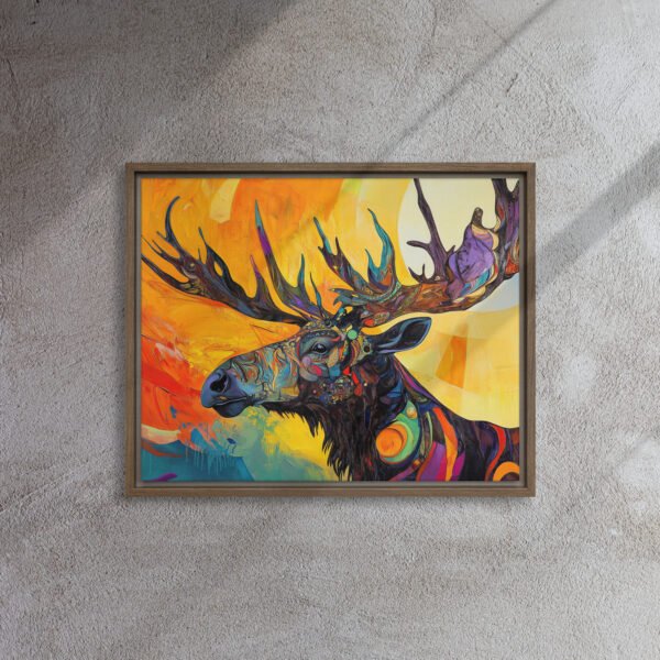 Solar Majesty Moose Canvas - Image 7