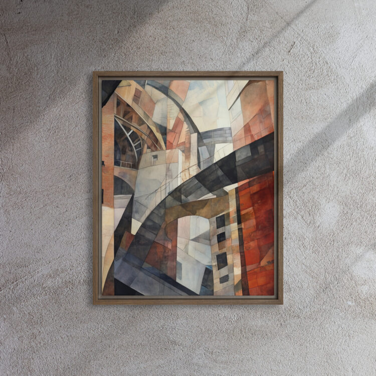 Cubist Urban Labyrinth Canvas - Image 7