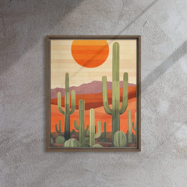 Saguaro Sunset Desert Canvas - Image 7