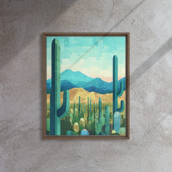 Azure Saguaro Desert Art - Image 7
