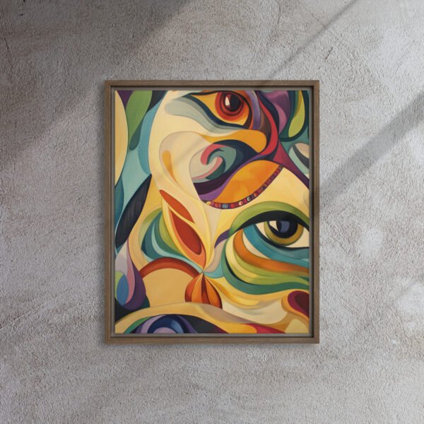 Vibrant Harmony Abstract Portrait - Image 7