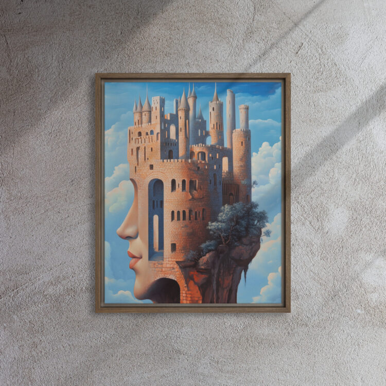 Moonlit Castle in the Clouds Art - Image 7