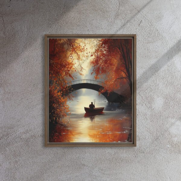 Autumn Bridge Reflection - Image 7