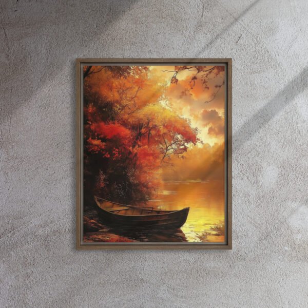 Amber Serenity Rowboat Canvas - Image 7