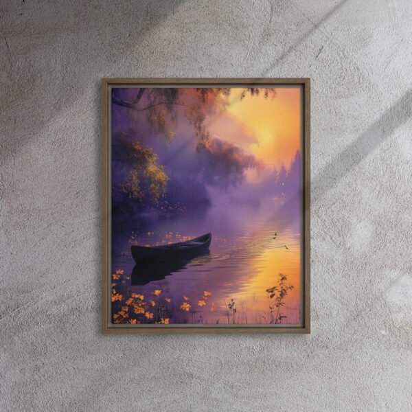 Twilight Blossom Rowboat Canvas - Image 7