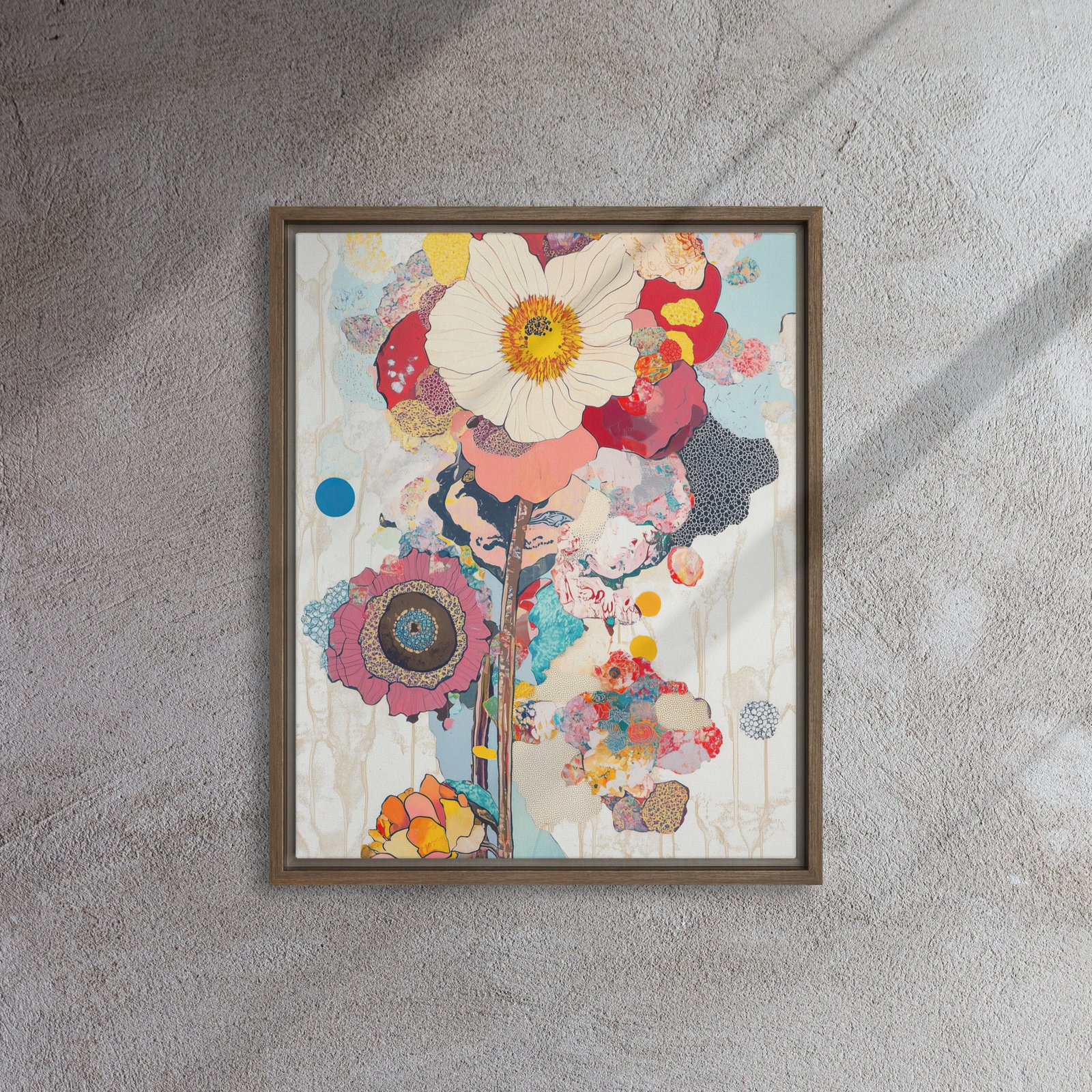 Vivid Poppy Collage Art - Image 7