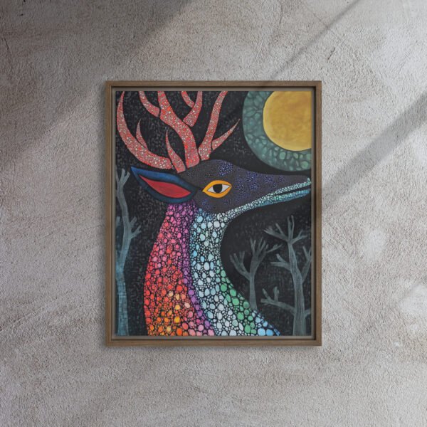 Rainbow Mosaic Deer Art - Image 7