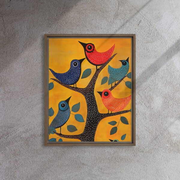 Folk Birds Tree Art - Image 7