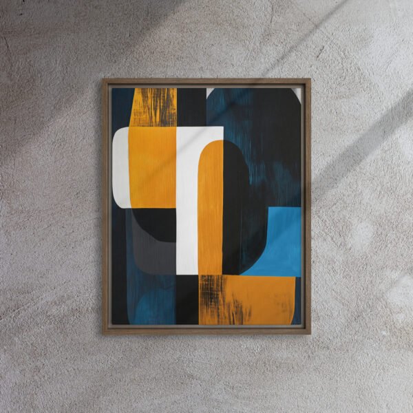 Indigo Gold Rhythm Abstraction - Image 7