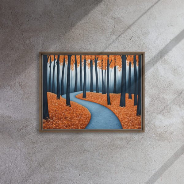 Misty Blue Forest Canvas - Image 8